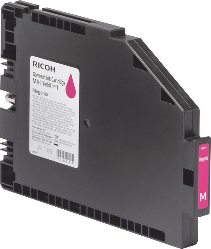 Ricoh Garment Druckerpatrone Type 1 Magenta (100 ml) für Ri 100 Textil-Direktdrucker Ricoh Garment Druckerpatrone Type 1 Magenta (100 ml) für Ri 100 Textil-Direktdrucker